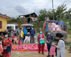 Covid-19 Relief: Reaching out with Food Materials to Different places for Victims and Needy people
